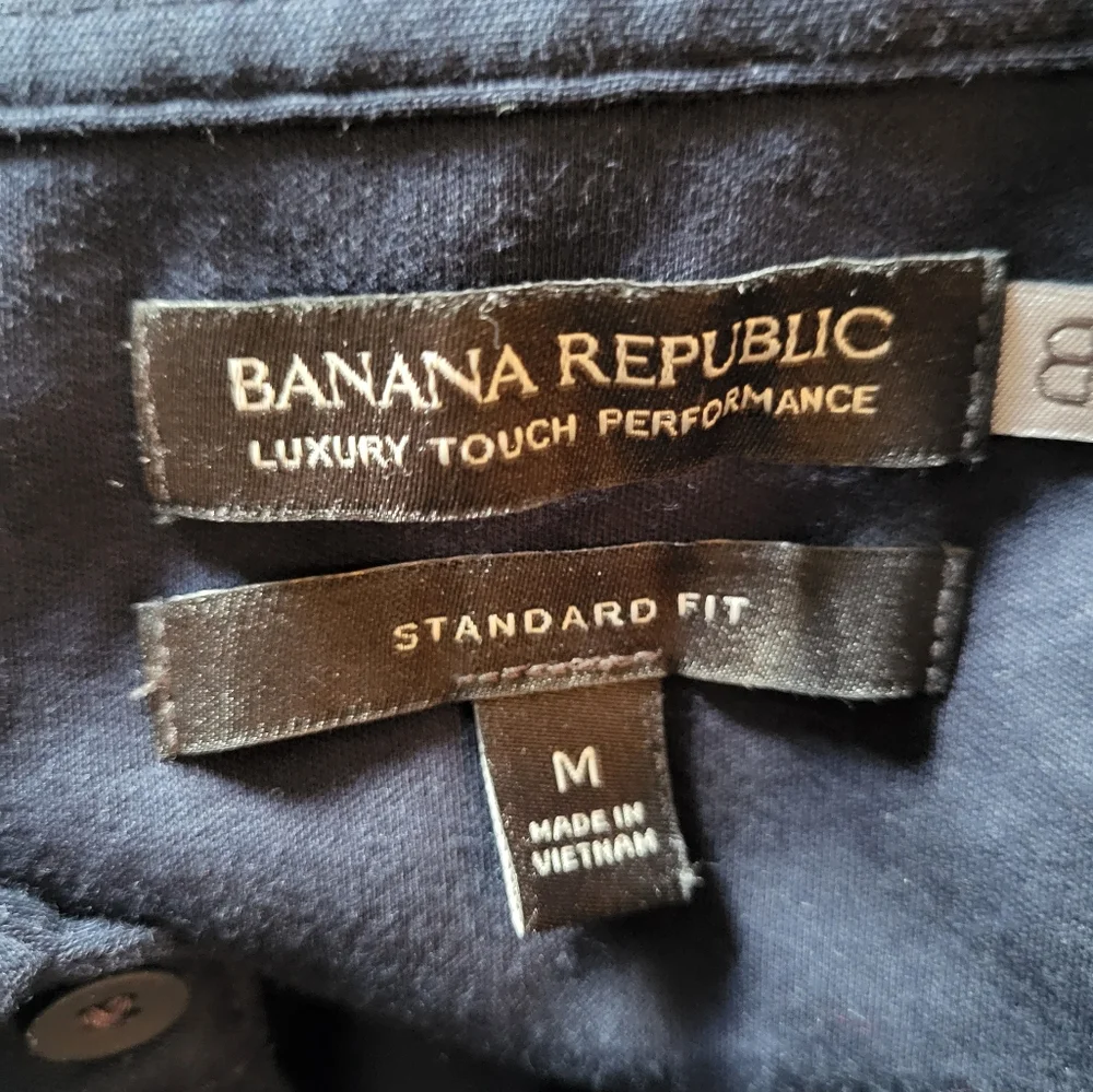 Banana Republic Standard Fit Polo Blue sz M